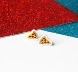 Pizza earrings