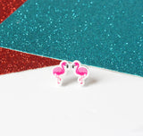 Flamingo earrings