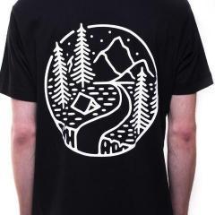 Into the wild black tee