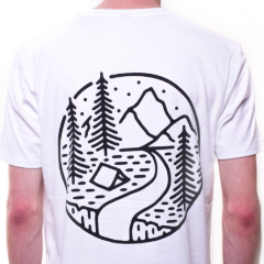 into the wild white tee