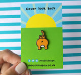 Never look back pin