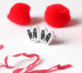 French bull earrings